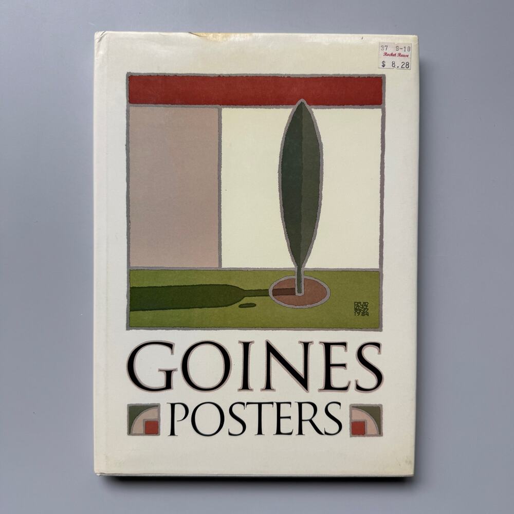 David Lance Goines Posters Hardcover Book 1985 First Edition Alphabet Press